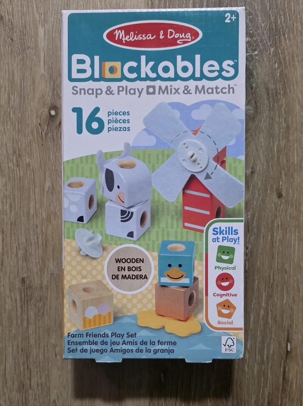 Melissa & Doug Blockables™ Farm Friends Snap And Play